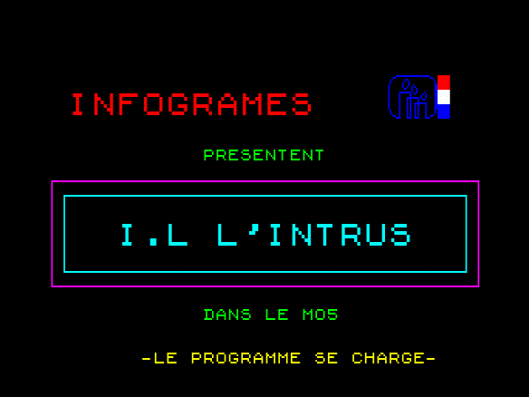 Copie d'écran du logiciel I.L. L'Intrus dans la catégorie Jeu d'action pour ordinateur Thomson TO7-70